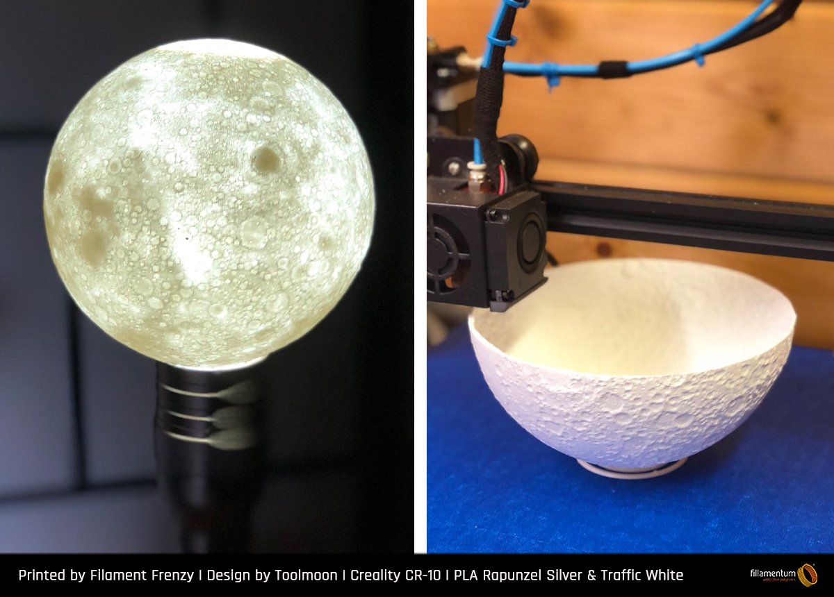 PLA_Extrafill_Rapunzel_Silver_Traffic_White_FilamentFrenzy_moonlamp Fillamentum_white