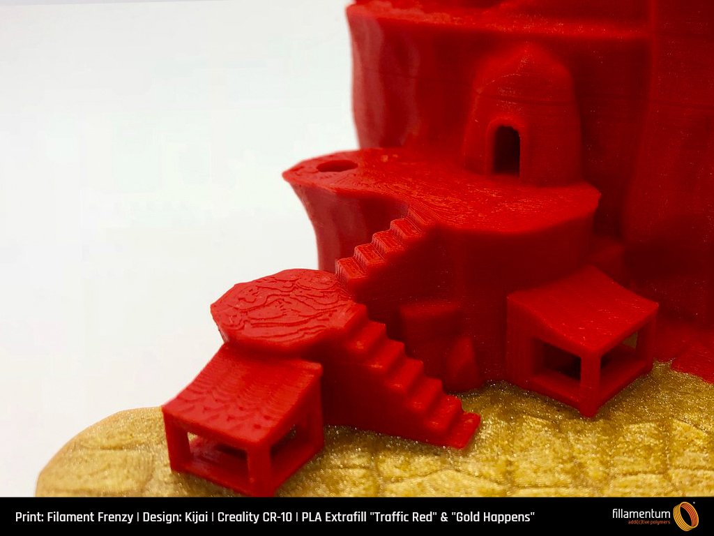 PLA Extrafill "Traffic Red" PLA Extrafill "Traffic Red"