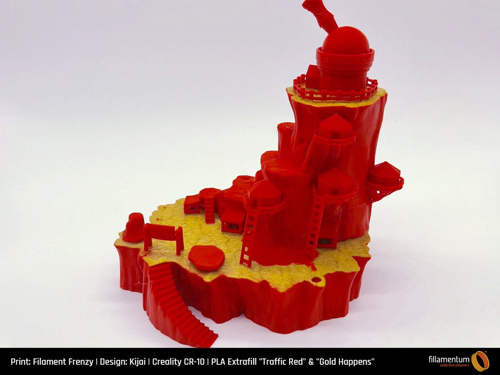PLA Extrafill "Traffic Red" PLA Extrafill "Traffic Red"