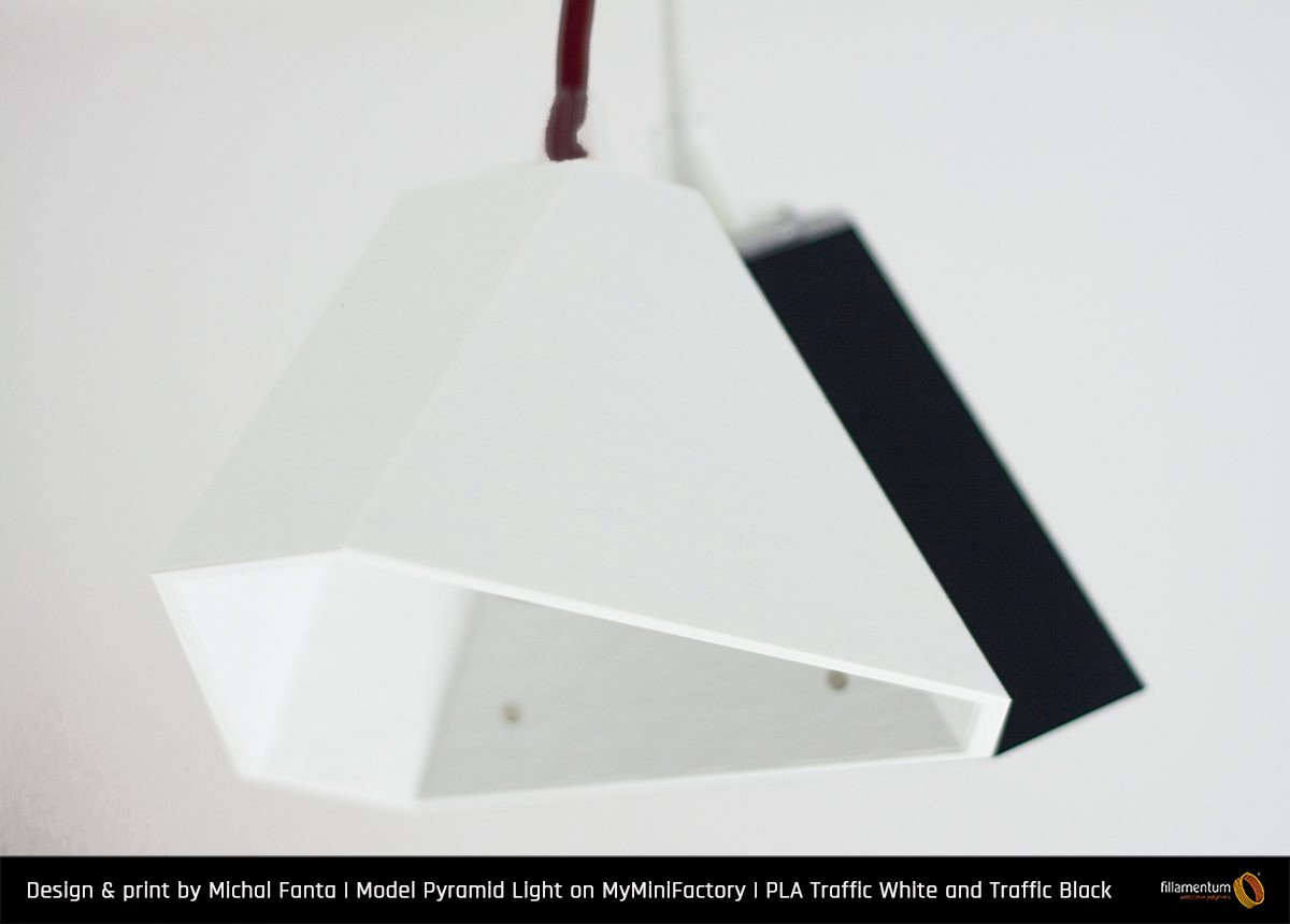 PLA_Extrafill_Traffic_White_Black_Michal_Fanta_Pyramid_lights Fillamentum_white
