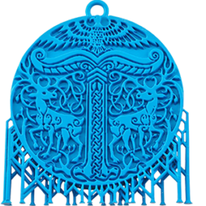 Precision-Mould-Blue-Pendant